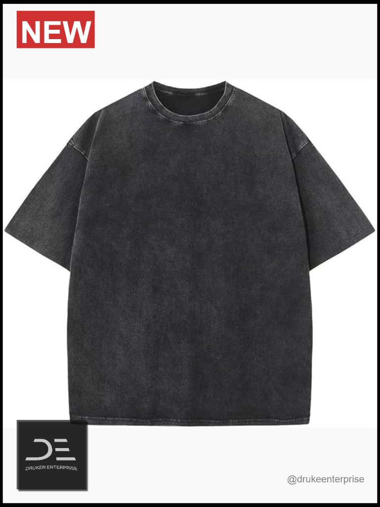 Oversized Cotton T-Shirt Vintage Unisex Streetwear Tee